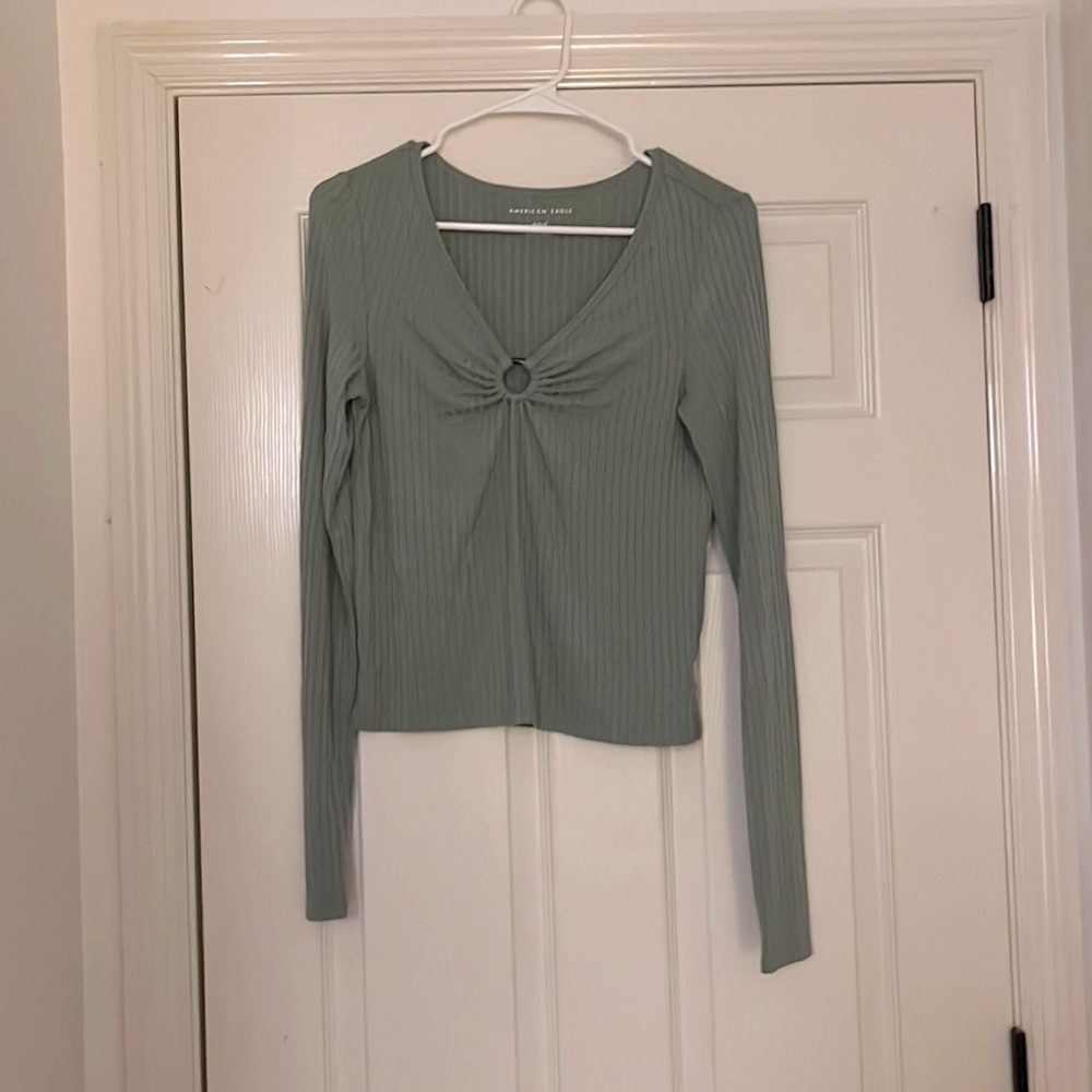Mint Green long Sleeve Top